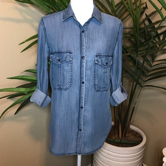 Rails Button Down Chambray Women’s Shirt - XS/S - Picture 3 of 16